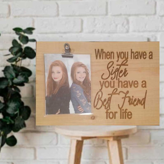 Sister Best Friend Picture Frame