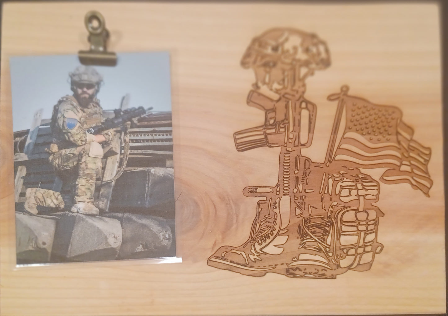 Military Soldier Picture Frame