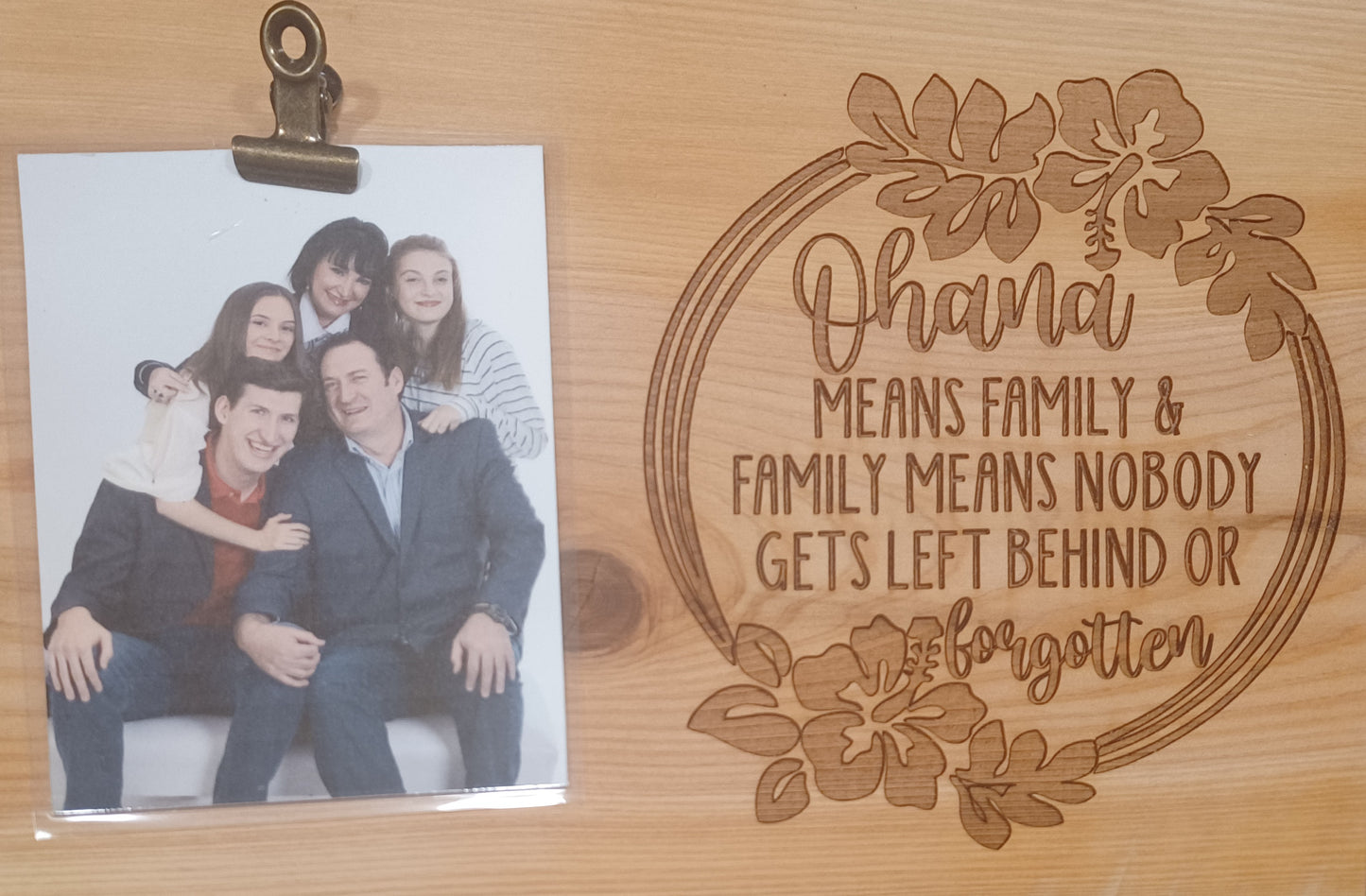 Ohana Family Picture Frame