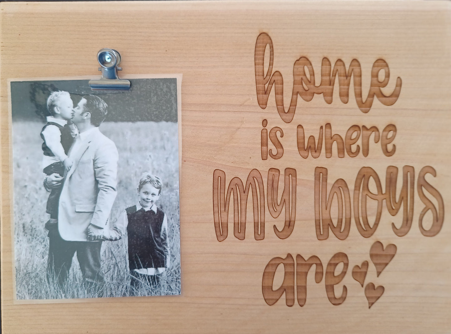 Home is Boys are Picture Frame