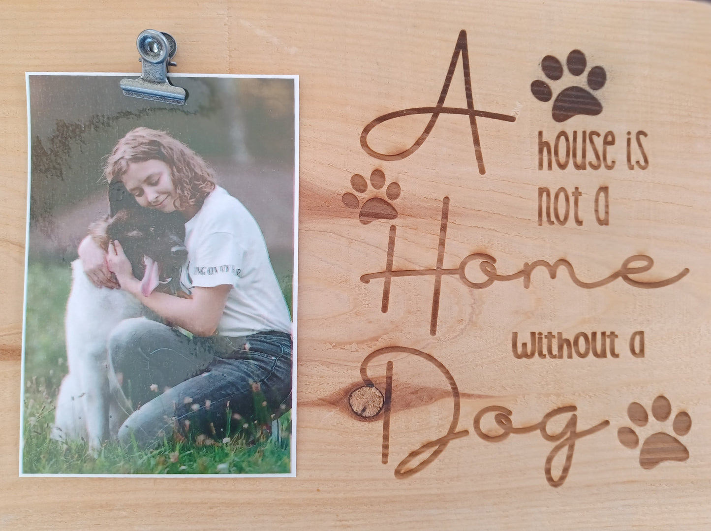 A Home Dog Picture Frame